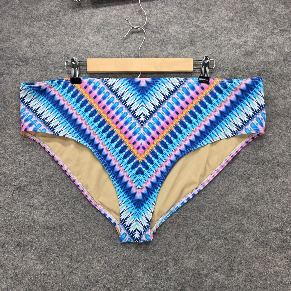 Swimsuits For All Bikini Bottom Womens 20 Blue Swimwear
